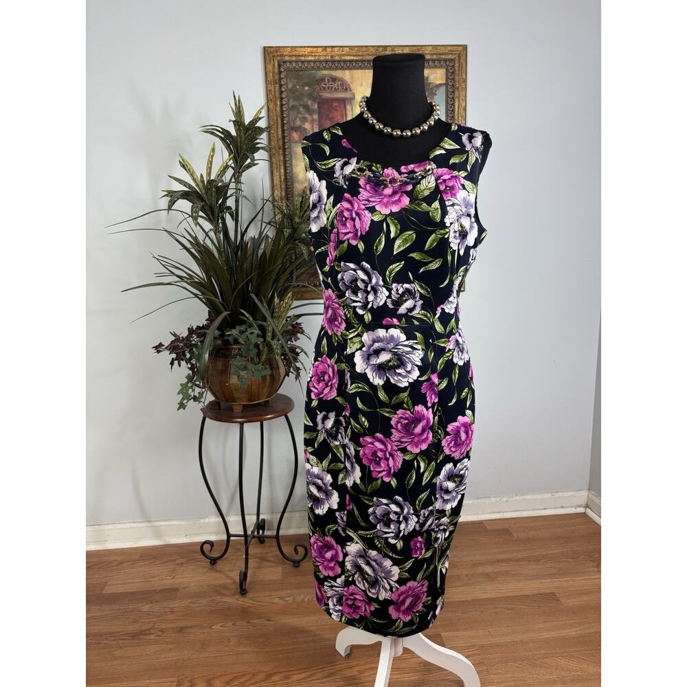 Enfocus Studio Sheath Dress 12 Sleeveless Boho Vacation Clueless Preppy Pullover
